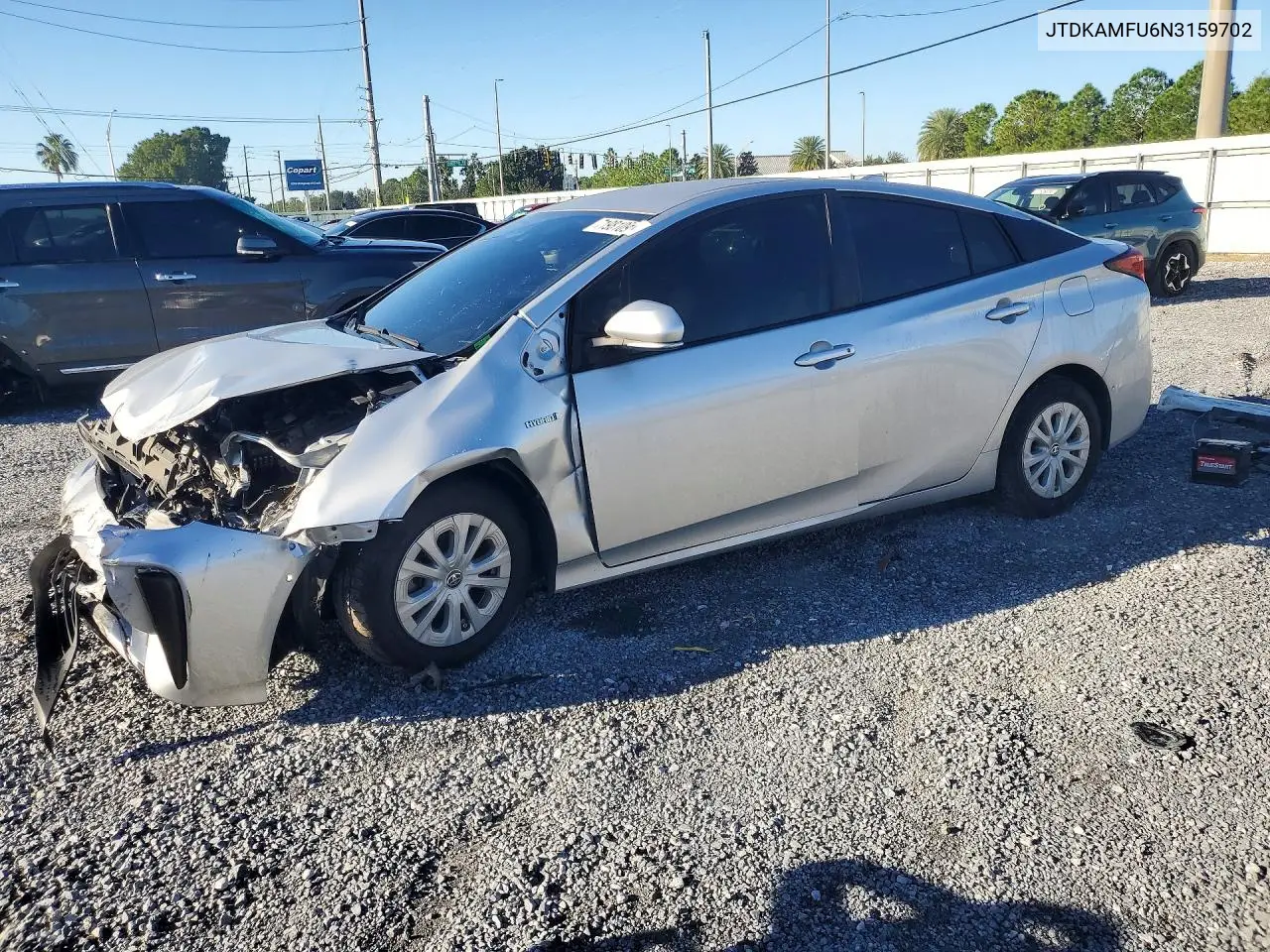 2022 Toyota Prius Le VIN JTDKAMFU6N3159702 фото 1