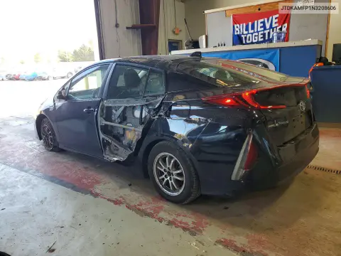 2022 Toyota Prius Prime Le VIN JTDKAMFP1N3208606 фото 2