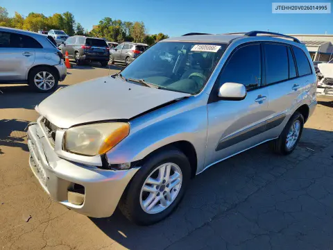 JTEHH20V026014995 — 2002 Toyota RAV4, Передняя часть, фото до ремонта