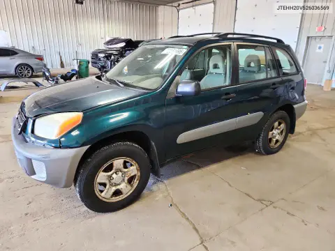 JTEHH20V526036569 — 2002 Toyota RAV4, Механические повреждения, фото до ремонта