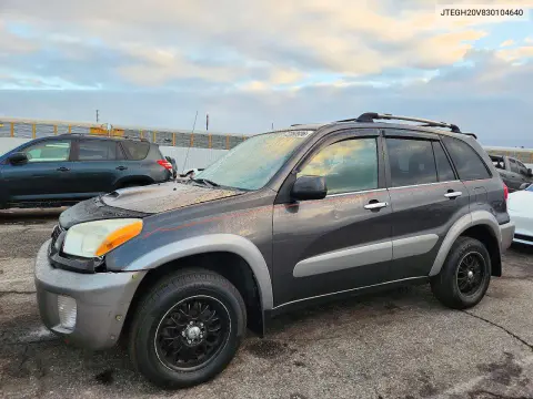JTEGH20V830104640 — 2003 Toyota RAV4, Задняя часть, фото до ремонта
