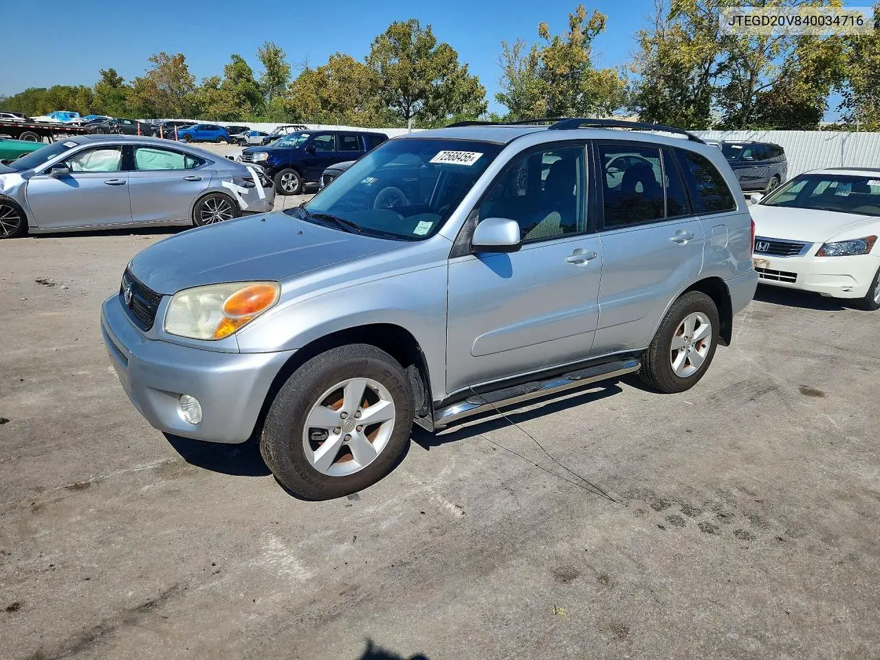 2004 Toyota Rav4 Base VIN JTEGD20V840034716 фото 1
