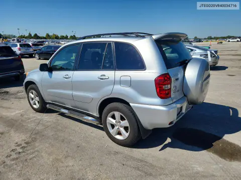 2004 Toyota Rav4 Base VIN JTEGD20V840034716 фото 2
