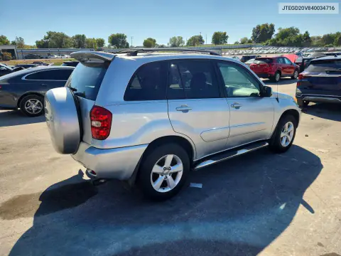 2004 Toyota Rav4 Base VIN JTEGD20V840034716 фото 3