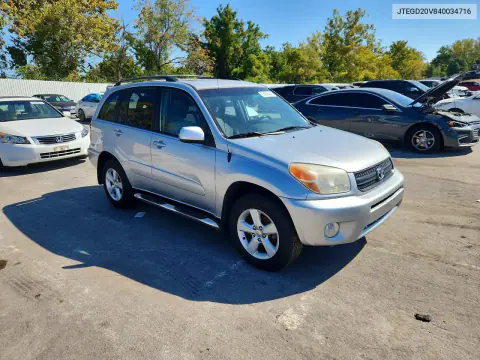 2004 Toyota Rav4 Base VIN JTEGD20V840034716 фото 4