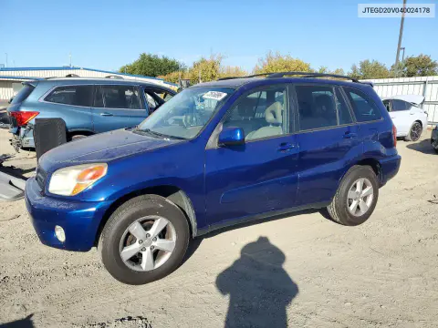 JTEGD20V040024178 — 2004 Toyota RAV4, Сторона, фото до ремонта