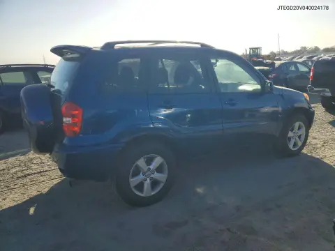 2004 Toyota Rav4 Base VIN JTEGD20V040024178 фото 3