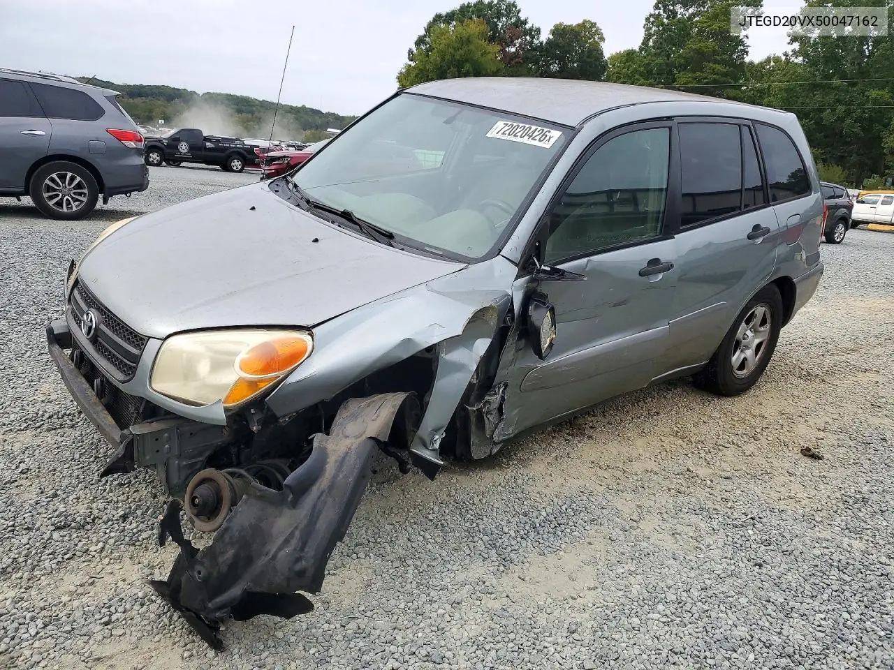 2005 Toyota Rav 4 VIN JTEGD20VX50047162 фото 1