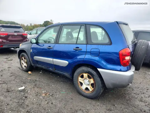 2005 Toyota Rav4 Base VIN JTEHD20V656043420 фото 2