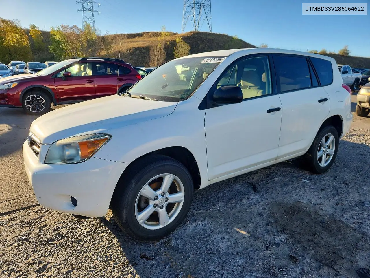 2008 Toyota Rav4 Base VIN JTMBD33V286064622 фото 1