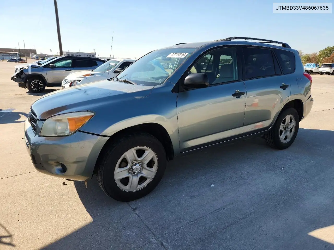2008 Toyota Rav4 Base VIN JTMBD33V486067635 фото 1