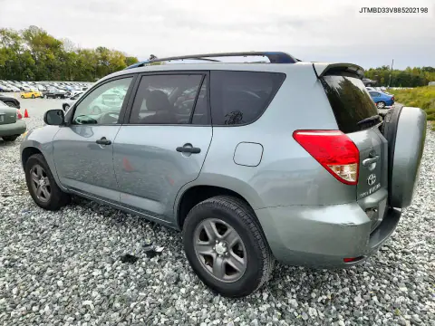 2008 Toyota Rav4 Base VIN JTMBD33V885202198 фото 2