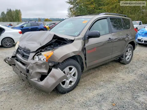 JTMBF4DV1AD038108 — 2010 Toyota RAV4, Передняя часть, фото до ремонта
