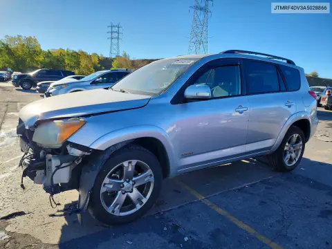 JTMRF4DV3A5028866 — 2010 Toyota RAV4, Передняя часть, фото до ремонта