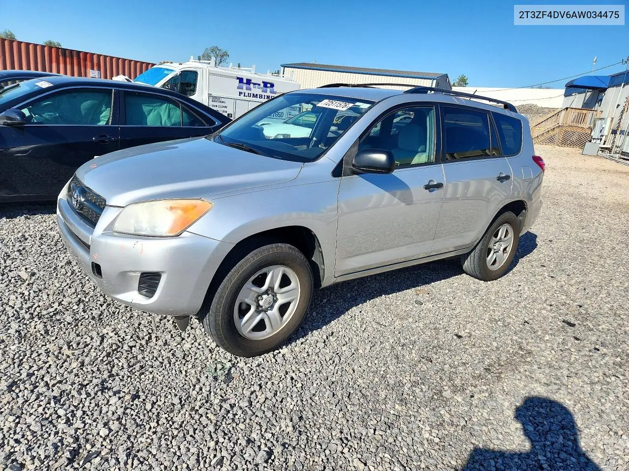 2010 Toyota Rav4 Base VIN 2T3ZF4DV6AW034475 фото 1