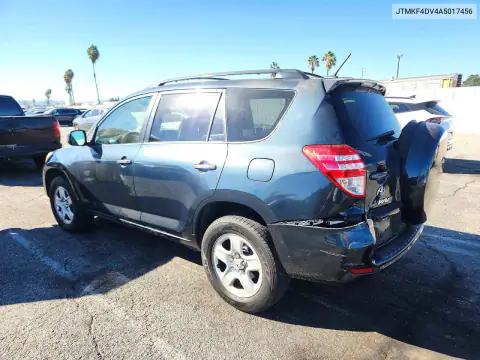 JTMKF4DV4A5017456 — 2010 Toyota RAV4, фото 2 с аукциона Copart 16.10.2026, Задняя часть