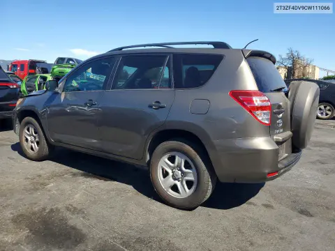 2012 Toyota Rav4 Base VIN 2T3ZF4DV9CW111066 фото 2