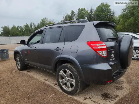 2012 Toyota Rav4 Sport VIN 2T3RF4DV2CW204852 фото 2