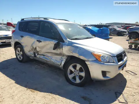 2012 Toyota Rav4 Base VIN 2T3JF4DV0CW224241 фото 4