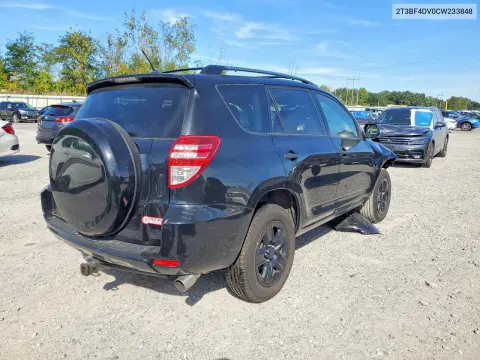 2012 Toyota Rav4 Base VIN 2T3BF4DV0CW233848 фото 3
