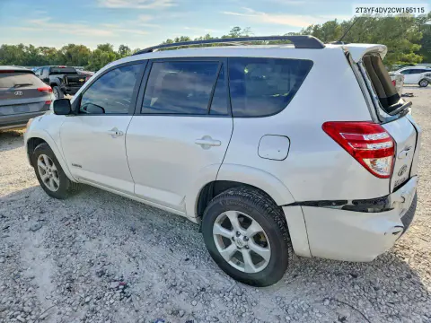 2012 Toyota Rav4 Limited VIN 2T3YF4DV2CW155115 фото 2