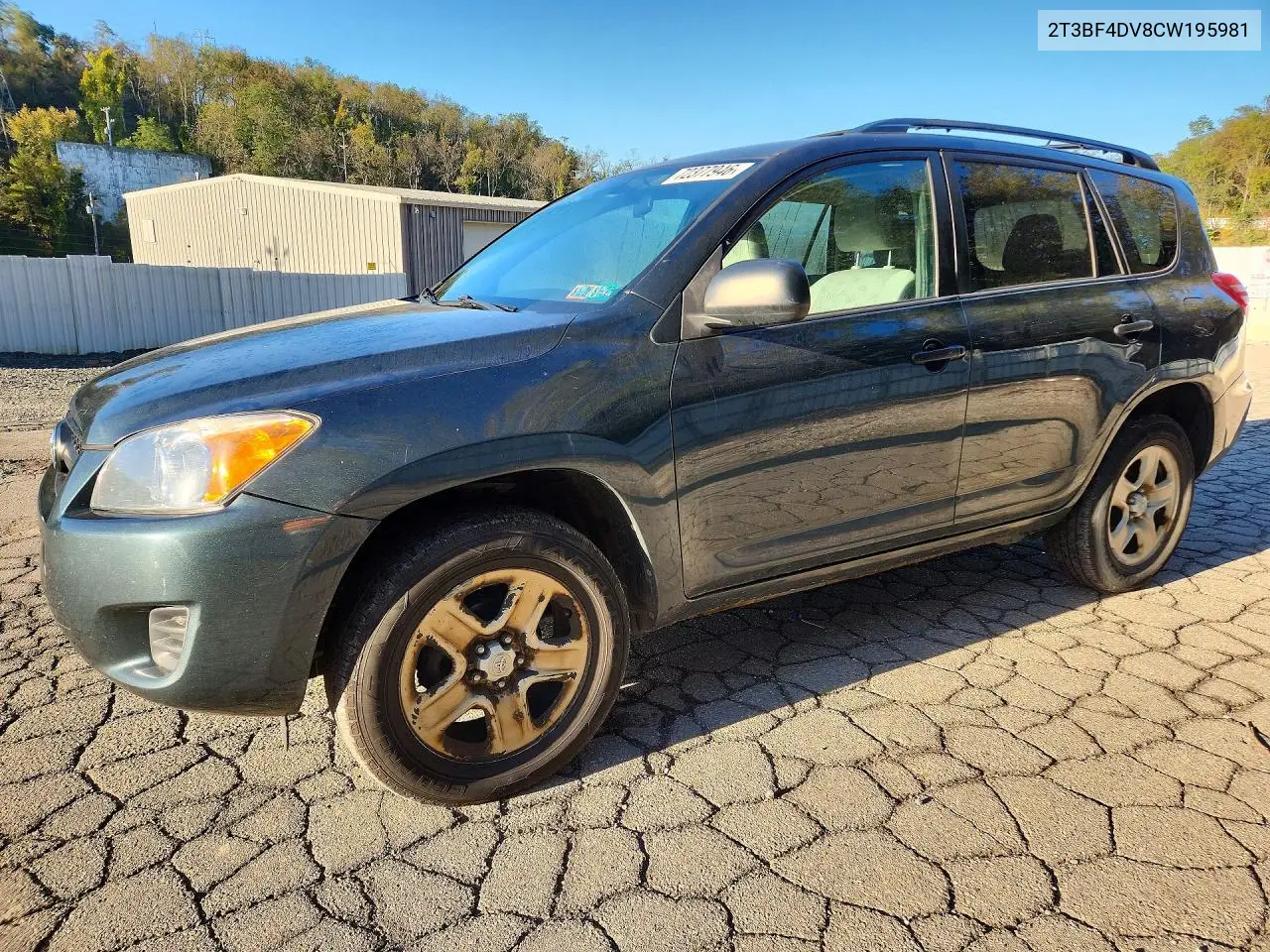2012 Toyota Rav4 Base VIN 2T3BF4DV8CW195981 фото 1
