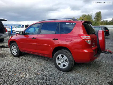 2012 Toyota Rav4 Base VIN 2T3ZF4DV1CW117721 фото 2