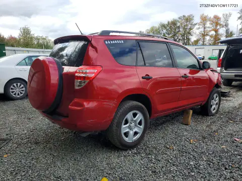 2012 Toyota Rav4 Base VIN 2T3ZF4DV1CW117721 фото 3