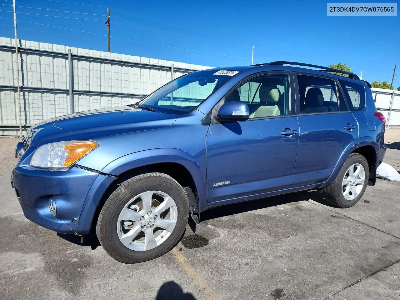 2012 Toyota Rav4 Limited VIN 2T3DK4DV7CW076565 фото 1