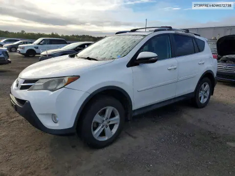 2T3RFREV4DW072738 — 2013 Toyota RAV4, Задняя часть, фото до ремонта