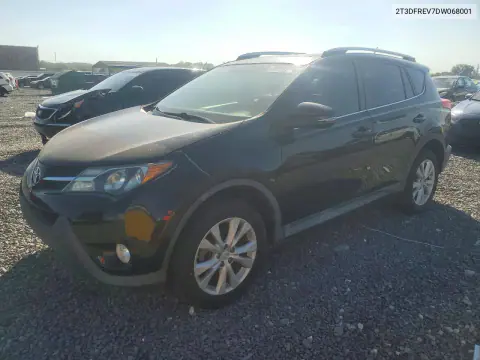 2T3DFREV7DW068001 — 2013 Toyota RAV4, Град, фото до ремонта