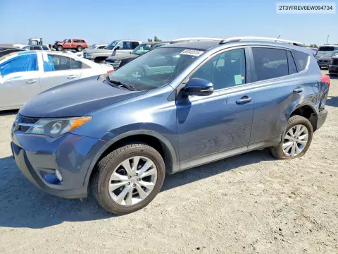 2T3YFREV0EW094734 — 2014 Toyota RAV4, Задняя часть, фото до ремонта