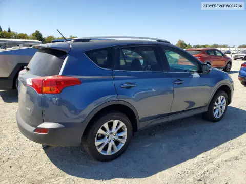 2014 Toyota Rav4 Limited VIN 2T3YFREV0EW094734 фото 3