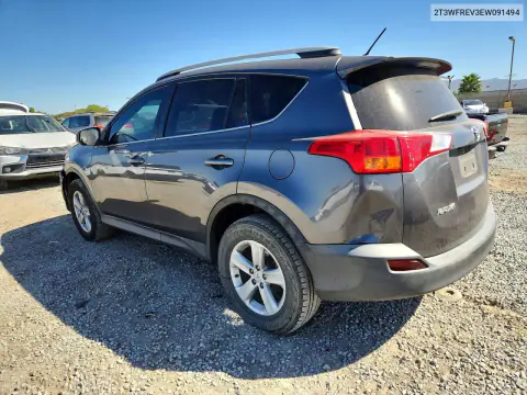2014 Toyota Rav4 Xle VIN 2T3WFREV3EW091494 фото 2