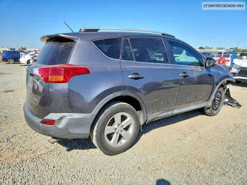 2014 Toyota Rav4 Xle VIN 2T3WFREV3EW091494 фото 3
