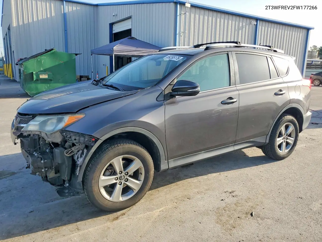 2T3WFREV2FW177266 Toyota RAV4 2015 — повреждение Передняя часть, фото до ремонта