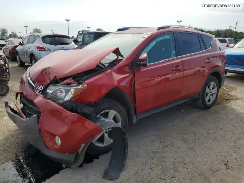 2T3RFREV8FW332139 — 2015 Toyota RAV4, Передняя часть, фото до ремонта