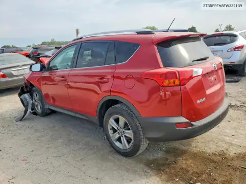 2T3RFREV8FW332139 — 2015 Toyota RAV4, фото 2 с аукциона Copart, Передняя часть