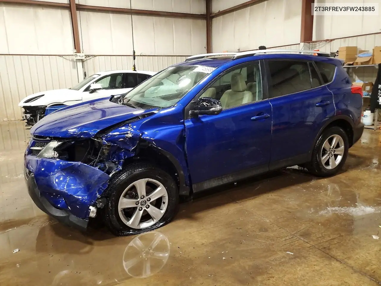 2T3RFREV3FW243885 Toyota RAV4 2015 — повреждение Передняя часть, фото до ремонта