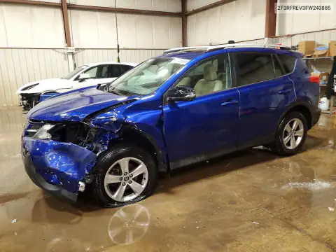 2T3RFREV3FW243885 — 2015 Toyota RAV4, Передняя часть, фото до ремонта