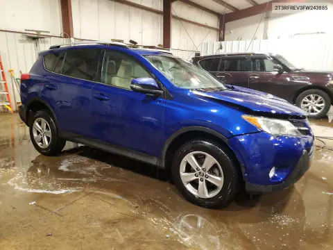 2T3RFREV3FW243885 — 2015 Toyota RAV4, фото 4 с аукциона Copart, Передняя часть