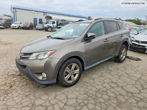 2T3RFREV0FW247196 — 2015 Toyota RAV4, Передняя часть, фото до ремонта