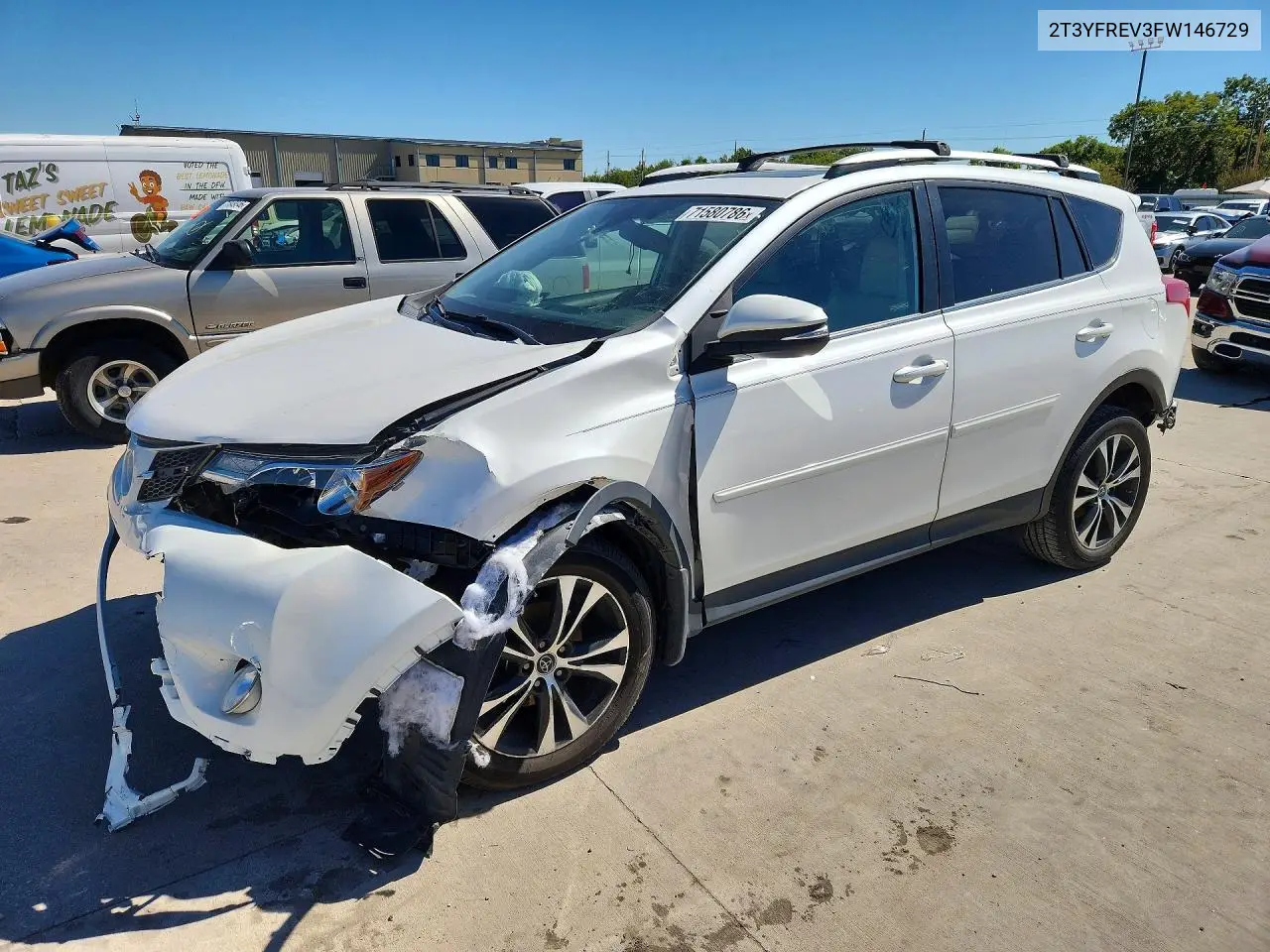 2015 Toyota Rav4 Limited VIN 2T3YFREV3FW146729 фото 1