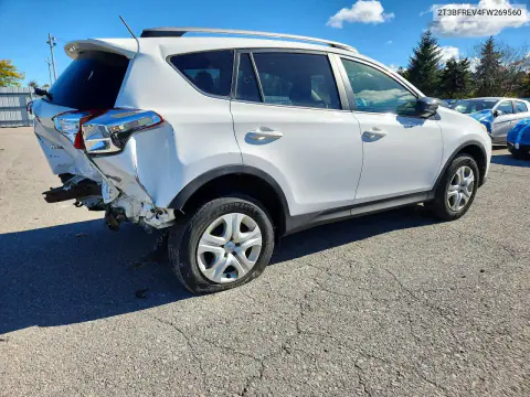 2015 Toyota Rav4 Le VIN 2T3BFREV4FW269560 фото 3