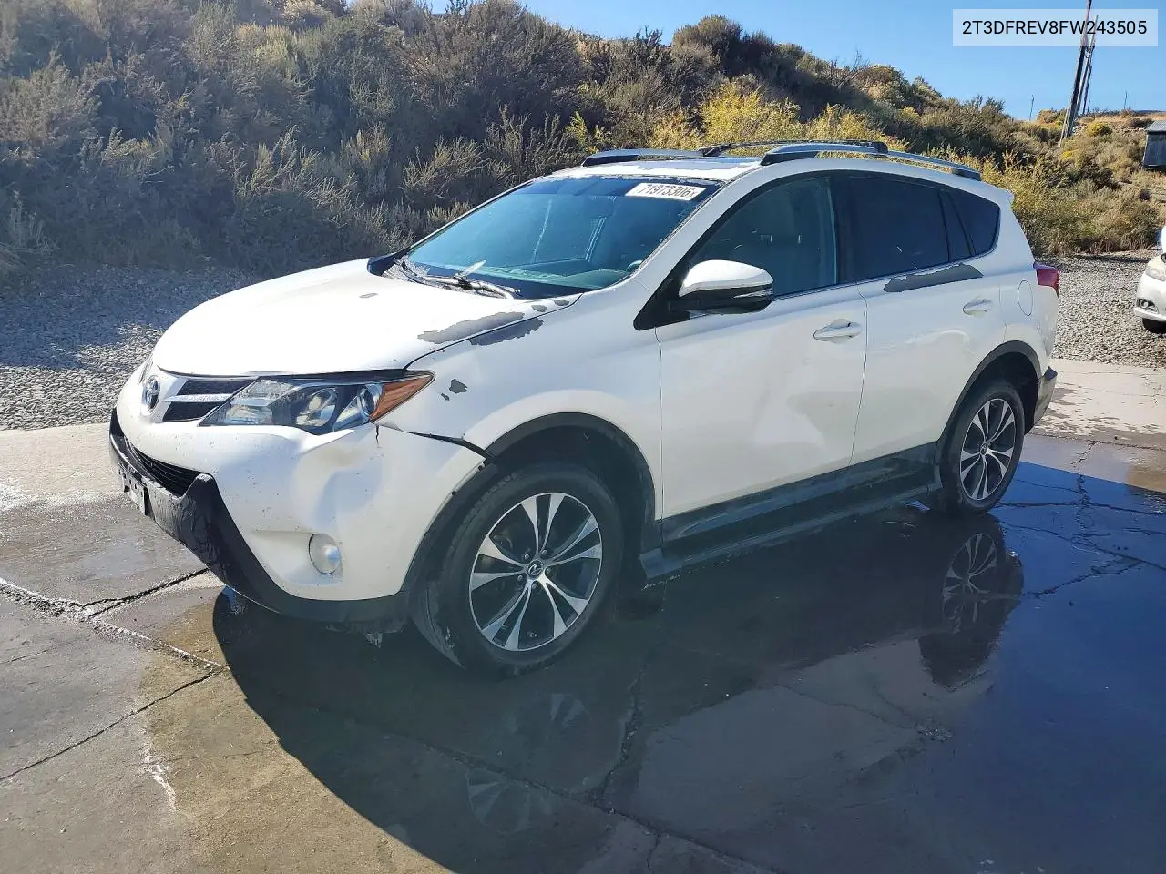 2T3DFREV8FW243505 Toyota RAV4 2015 — повреждение Передняя часть, фото до ремонта