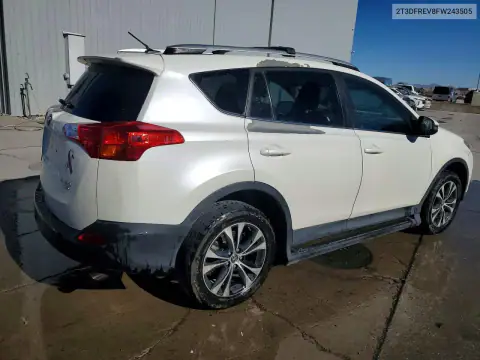 2T3DFREV8FW243505 — 2015 Toyota RAV4, фото 3 с аукциона Copart, Передняя часть