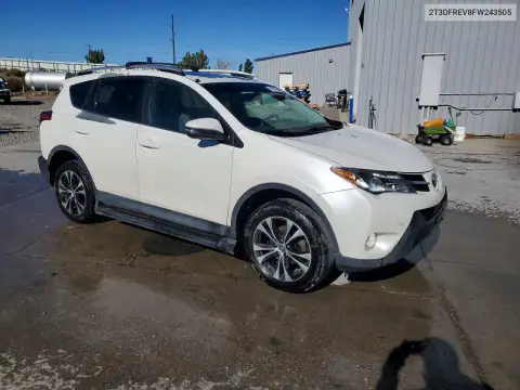 2T3DFREV8FW243505 — 2015 Toyota RAV4, фото 4 с аукциона Copart, Передняя часть