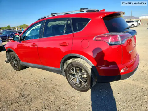 2016 Toyota Rav4 Se VIN 2T3NFREV1GW298089 фото 2