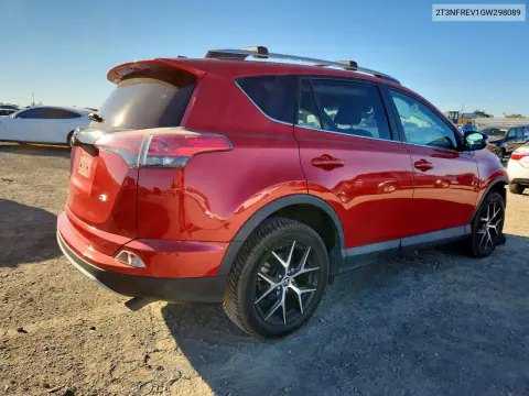 2016 Toyota Rav4 Se VIN 2T3NFREV1GW298089 фото 3