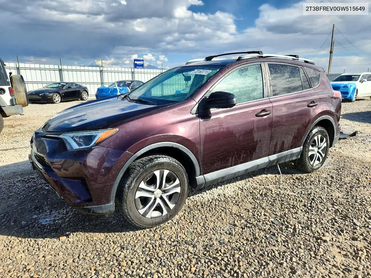 2016 Toyota Rav4 Le VIN 2T3BFREV0GW515649 фото 1
